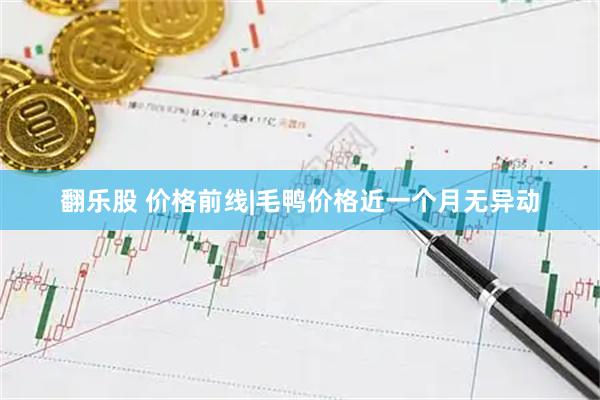 翻乐股 价格前线|毛鸭价格近一个月无异动